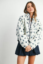 Load image into Gallery viewer, Blue Floral Fleece
