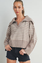 Load image into Gallery viewer, Textured V Neck Sweater
