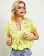 Load image into Gallery viewer, Juniper Knitted Top (Limeade)
