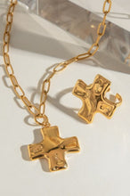 Load image into Gallery viewer, 18K Gold Dipped Cross Necklace