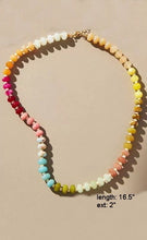 Load image into Gallery viewer, Natural Stone Glass Necklace (Confetti)