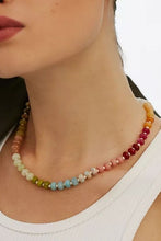 Load image into Gallery viewer, Natural Stone Glass Necklace (Confetti)