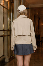 Load image into Gallery viewer, Cropped Trench Jacket