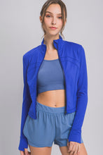 Load image into Gallery viewer, Portia Cropped Jacket (Royal)
