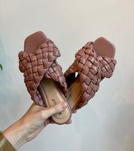 Load image into Gallery viewer, Mauve Braided Sandals
