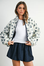 Load image into Gallery viewer, Blue Floral Fleece