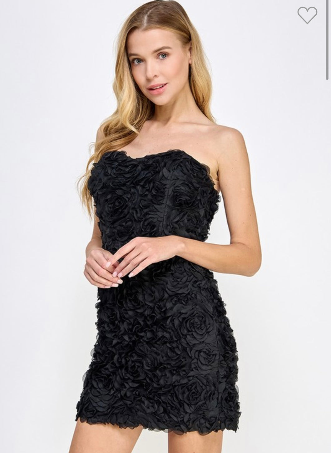 Veronica Black Floral Mini Dress