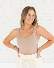 Load image into Gallery viewer, Chevron Scoop Neck (Almond)