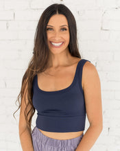 Load image into Gallery viewer, Chevron Scoop Neck (Indigo)