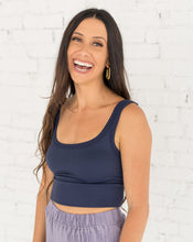 Load image into Gallery viewer, Chevron Scoop Neck (Indigo)