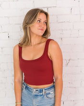 Load image into Gallery viewer, Chevron Scoop Neck (Sun-dried Tomato)