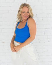 Load image into Gallery viewer, Chevron Scoop Neck (Royal Blue)