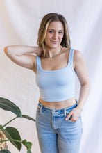Load image into Gallery viewer, Chevron Scoop Neck (Cashmere Blue)