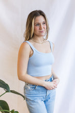 Load image into Gallery viewer, Chevron Scoop Neck (Cashmere Blue)