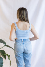 Load image into Gallery viewer, Chevron Scoop Neck (Cashmere Blue)