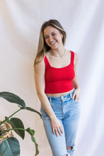 Load image into Gallery viewer, Chevron Scoop Neck (Red)