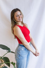 Load image into Gallery viewer, Chevron High Neck (Red)