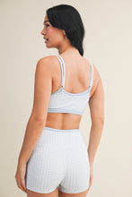 Load image into Gallery viewer, Gingham Set Bra (Blue)
