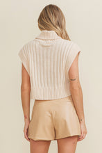 Load image into Gallery viewer, Cream Knit Sweater Vest
