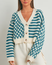 Load image into Gallery viewer, Teal Button Down Cardigan
