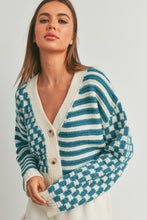 Load image into Gallery viewer, Teal Button Down Cardigan
