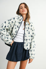 Load image into Gallery viewer, Blue Floral Fleece
