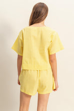 Load image into Gallery viewer, Gingham Set Shorts (Yellow)
