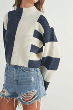 Load image into Gallery viewer, Callahan Color Block Sweater (Navy)
