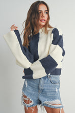 Load image into Gallery viewer, Callahan Color Block Sweater (Navy)
