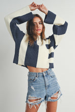 Load image into Gallery viewer, Callahan Color Block Sweater (Navy)
