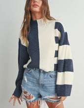 Load image into Gallery viewer, Callahan Color Block Sweater (Navy)
