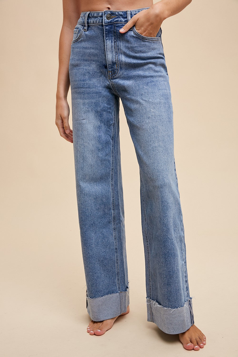 Cuffed Jeans