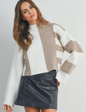 Load image into Gallery viewer, Callahan Color Block Sweater (Taupe)
