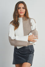 Load image into Gallery viewer, Callahan Color Block Sweater (Taupe)
