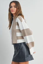 Load image into Gallery viewer, Callahan Color Block Sweater (Taupe)
