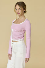 Load image into Gallery viewer, Sweetheart Pink Long Sleeve Top
