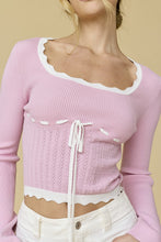 Load image into Gallery viewer, Sweetheart Pink Long Sleeve Top
