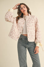 Load image into Gallery viewer, Floral Quilted Jacket (Pink)
