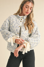 Load image into Gallery viewer, Floral Quilted Jacket (Blue)
