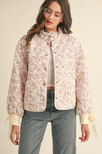 Load image into Gallery viewer, Floral Quilted Jacket (Pink)
