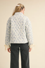 Load image into Gallery viewer, Floral Quilted Jacket (Blue)

