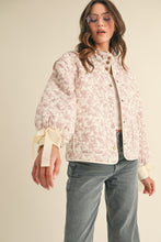 Load image into Gallery viewer, Floral Quilted Jacket (Pink)
