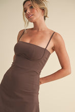 Load image into Gallery viewer, Athletic Sweetheart Dress (Chocolate)
