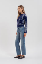 Load image into Gallery viewer, Nautical Striped Cardigan (Navy)
