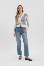 Load image into Gallery viewer, Nautical Striped Cardigan (Ivory)
