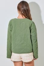 Load image into Gallery viewer, Quilted Bow Jacket (Sage)
