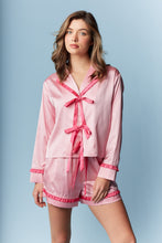 Load image into Gallery viewer, Pink Silky Pajama Set
