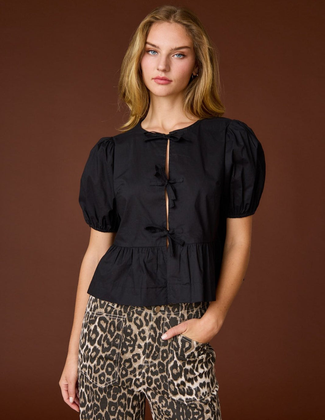 Hailey Bow Tie Blouse