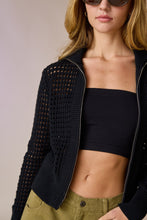 Load image into Gallery viewer, Mila Crochet Zip Cardigan
