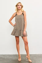 Load image into Gallery viewer, Houndstooth Dress (Camel)
